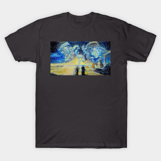 Stardust Crusaders Kakyoin Avdol Iggy Starry Night T-Shirt by Starry Night